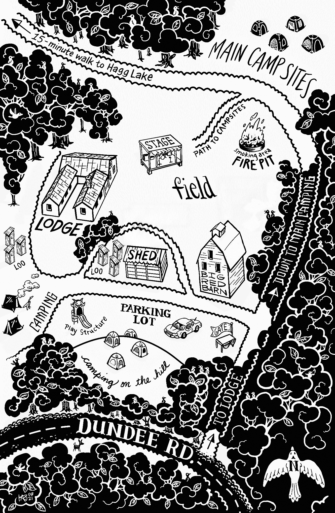 Dundee Lodge Venue Map